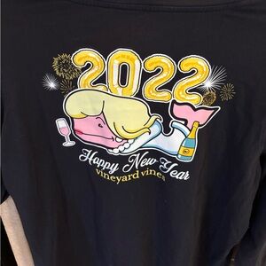Limited Edition - Vineyard Vines Black Shirt - Happy New Year 2022